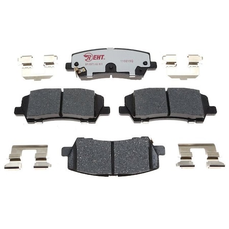 R/M Brakes BRAKE PADS OEM OE Replacement Hybrid Technology With Hardware EHT1793AH